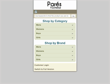 Tablet Screenshot of paresfootwear.co.uk